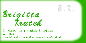 brigitta krutek business card